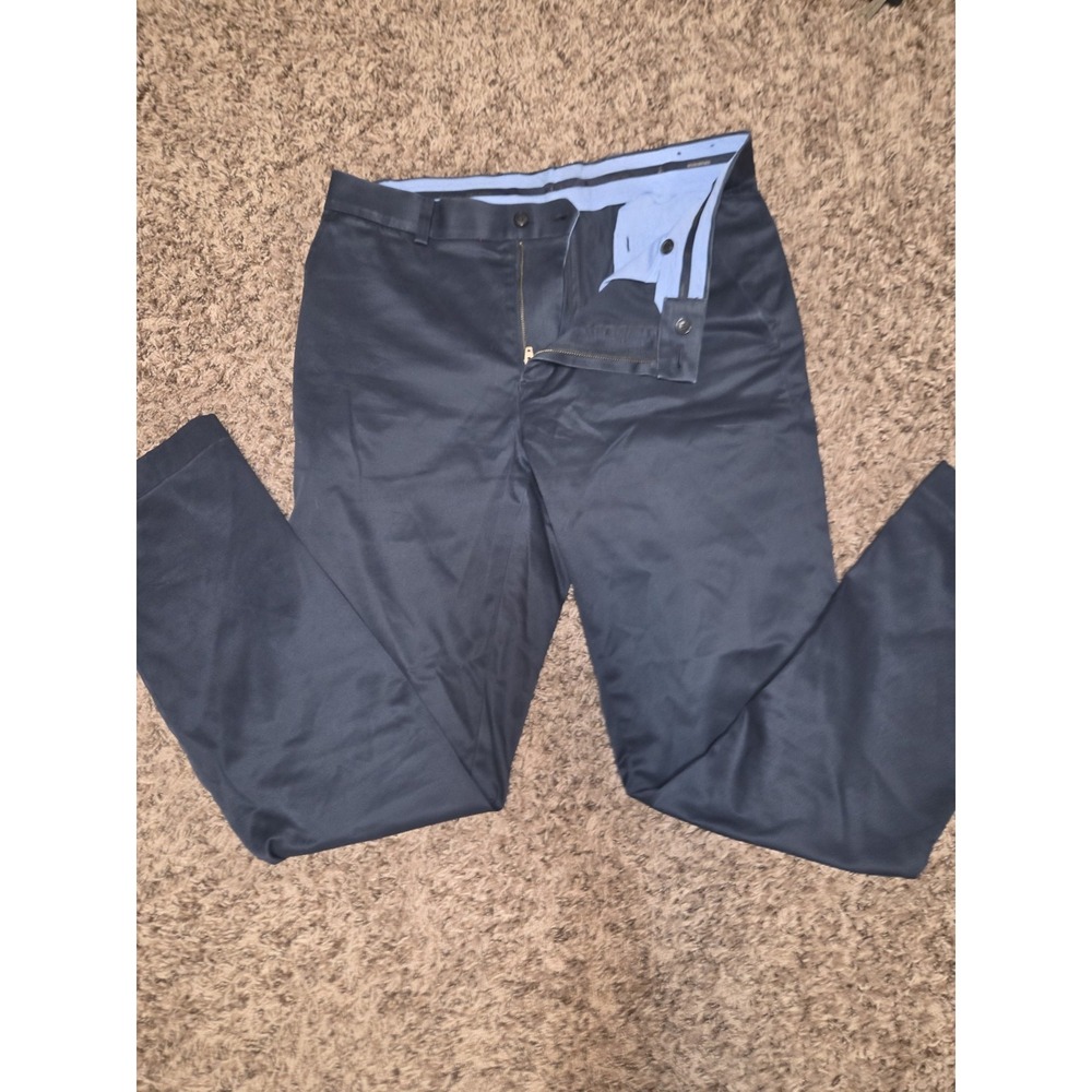 Brooks Brothers Lightweight Advantage Chino Pants Mens 33x30 Blue Stretch Milano